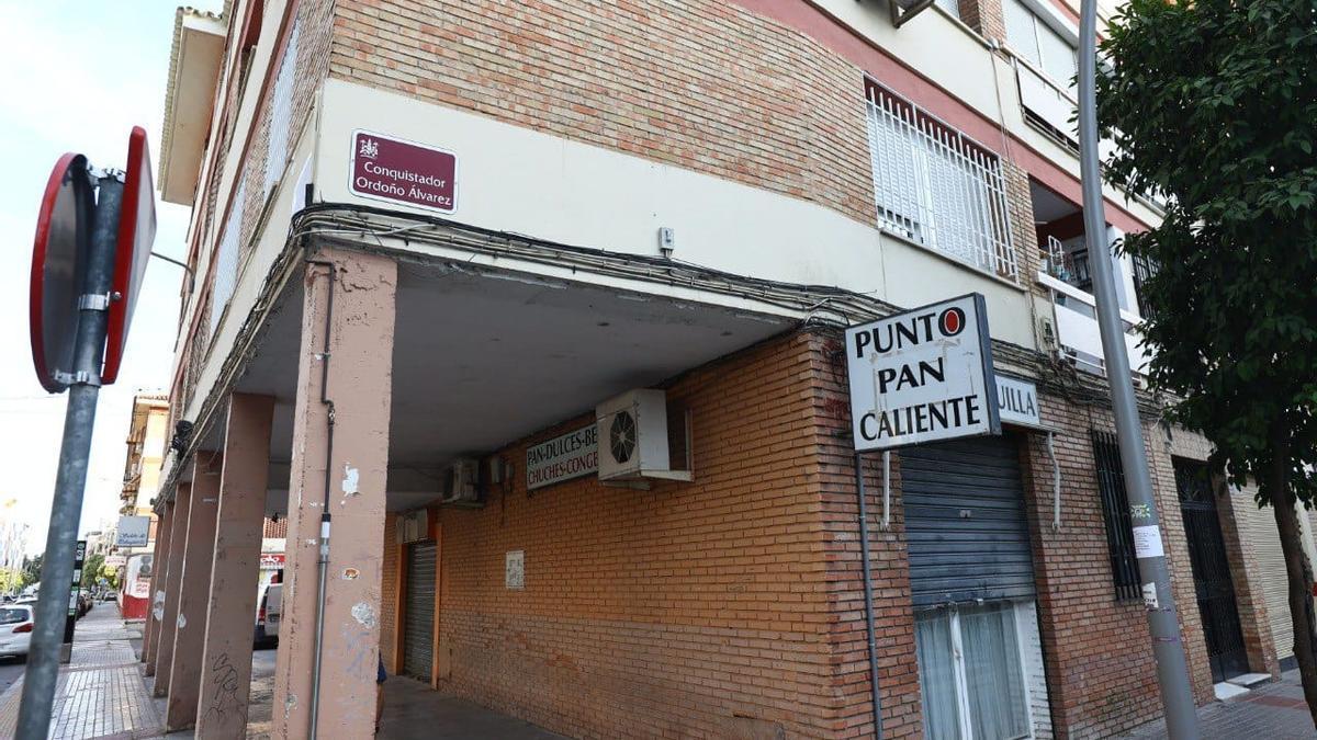 Calle Conquistador Ordoño Álvarez, donde ocurrió este miércoles el apuñalamiento.