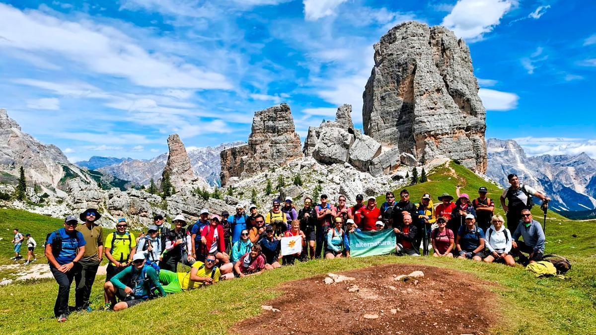 Los participantes de Alternatura durante la excursión.