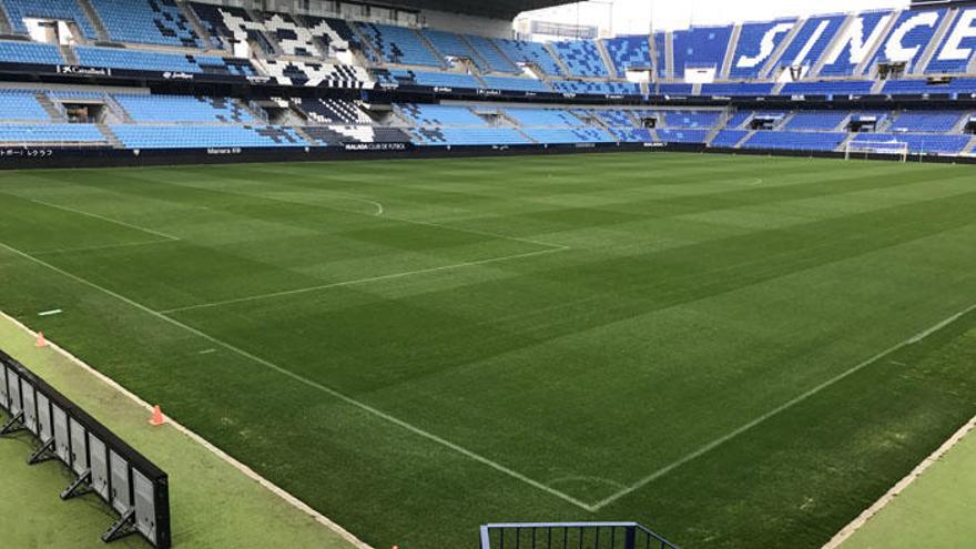 La Rosaleda le gana el pulso a la tromba de agua