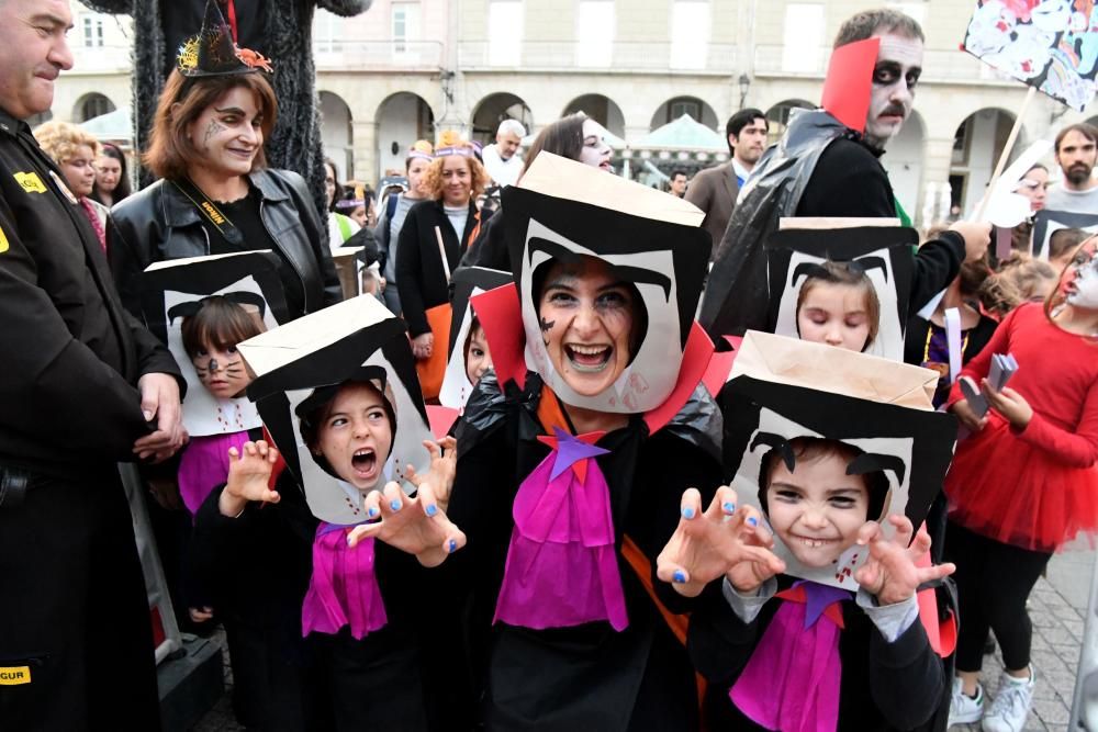 El desfile partió de la plaza de Lugo y finalizó en María Pita.