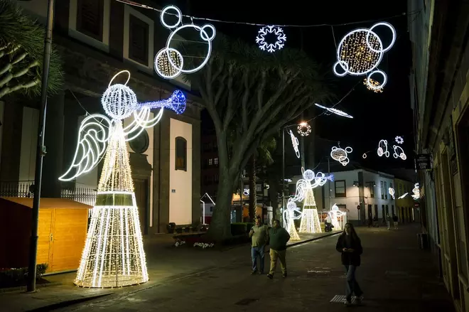Luces de Navidad en La Laguna