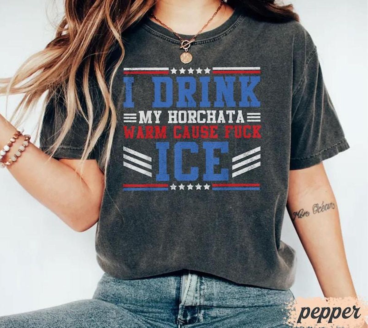 Camiseta prohorchata y anti ICE