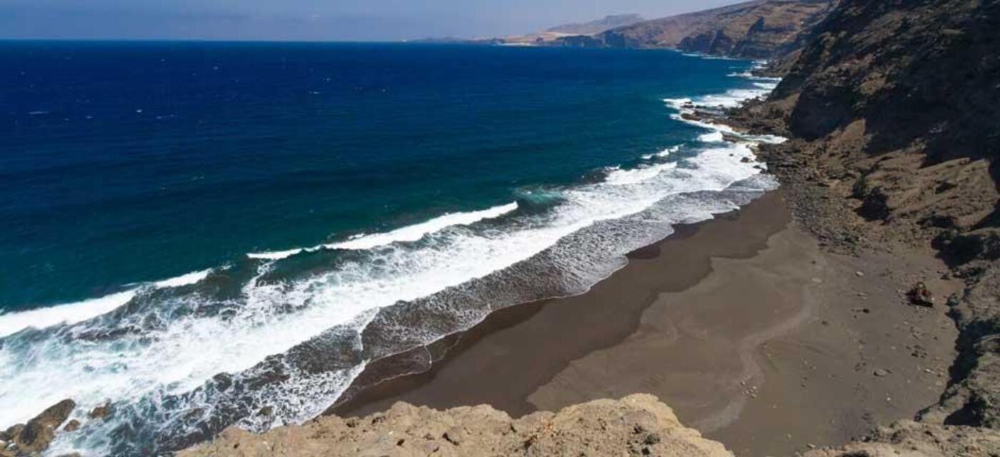 Playa de Faneroque (Agaete), en el norte de Gran Canaria.