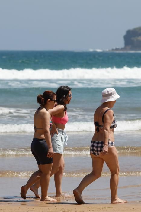 Sol y calor en Gijón