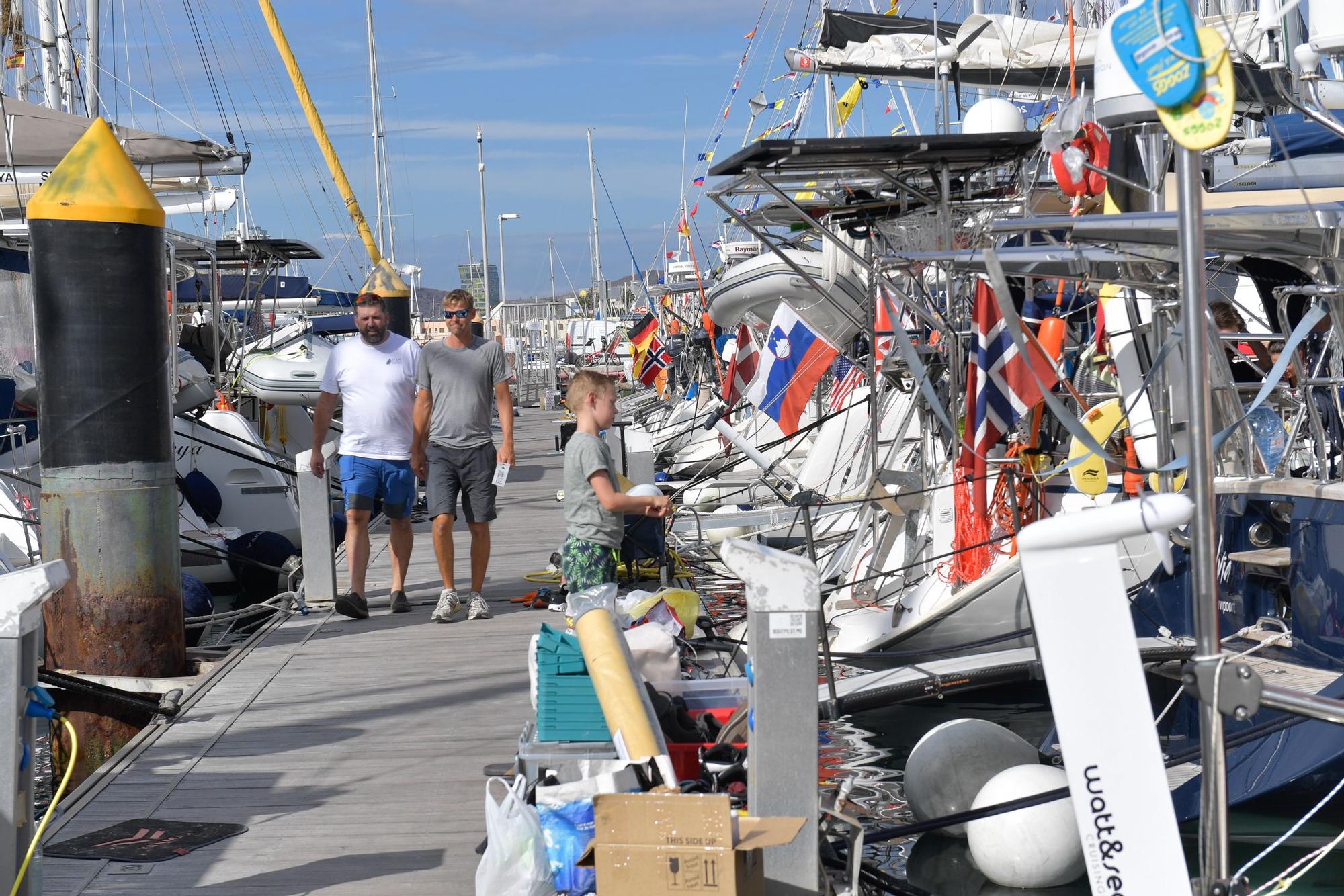 Participantes en la regata ARC, en el Muelle Deportivo de Las Palmas de Gran Canaria