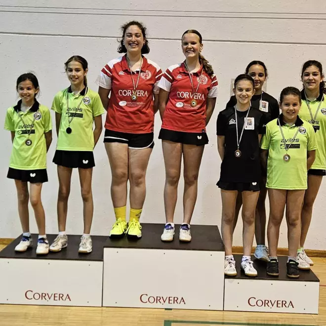 El tenis de mesa de Corvera, en lo más alto