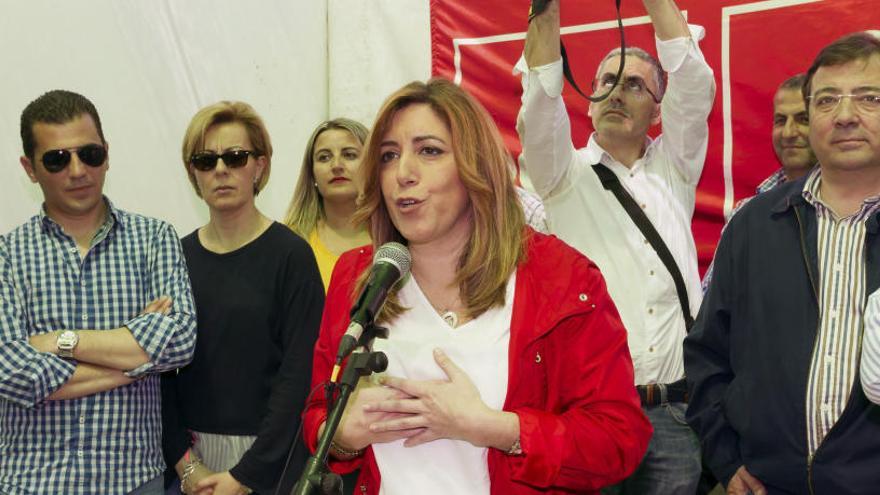 La precandidata a las primarias del PSOE Susana Díaz