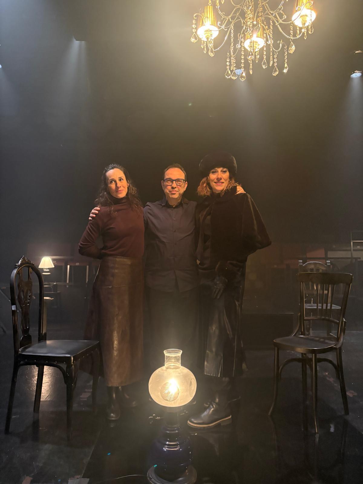 Anna Carreño, Sergi Belbel y Gemma Deusedas