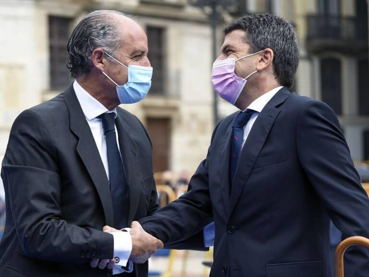 Camps y Mazón, durante la pandemia.