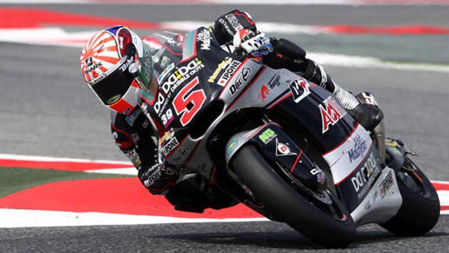 Johann Zarco, en el circuito de Montmeló.