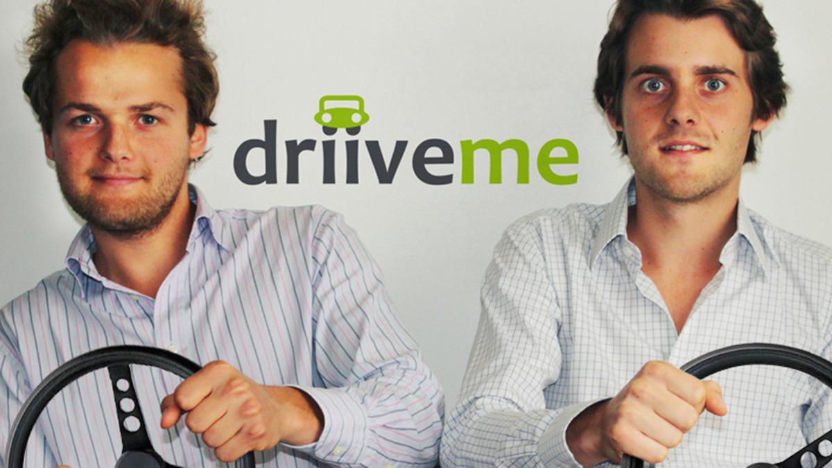 Los fundadores de DriiveMe Alexandre Lambert (derecha) y Geoffroy Lambert (izquierda)