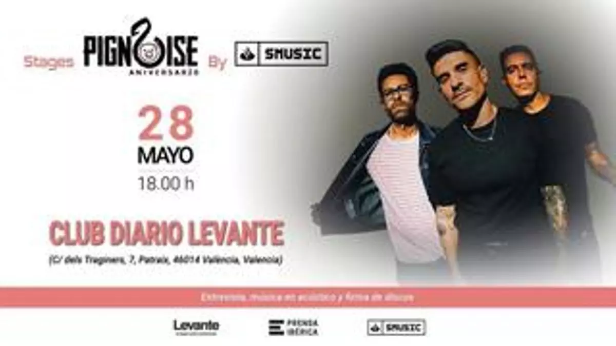 Pignoise llega a Valencia con Santander SMusic para celebrar su 20 aniversario
