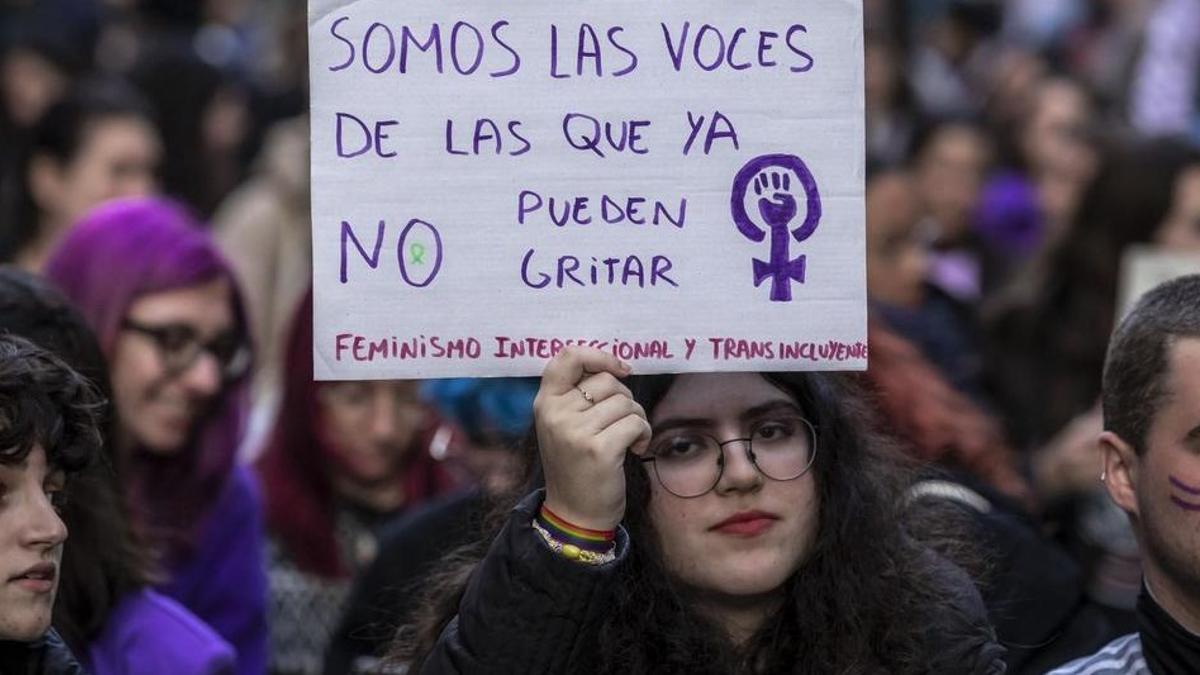 Archivbild von einer Demo zum Weltfrauentag in Palma.