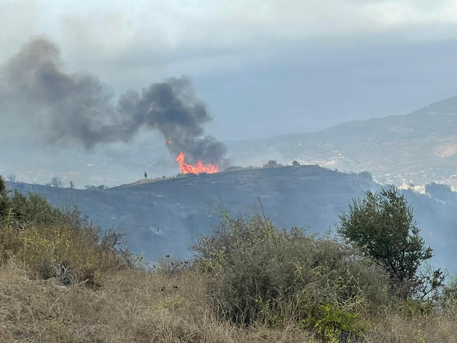 Incendio del paraje Cerro del Mesto de Mijas