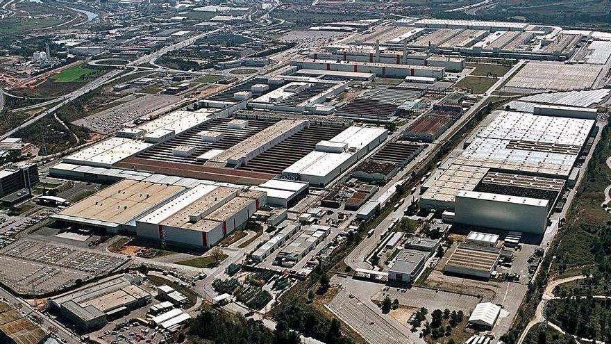 Vista aèria de la planta de Seat a Martorell