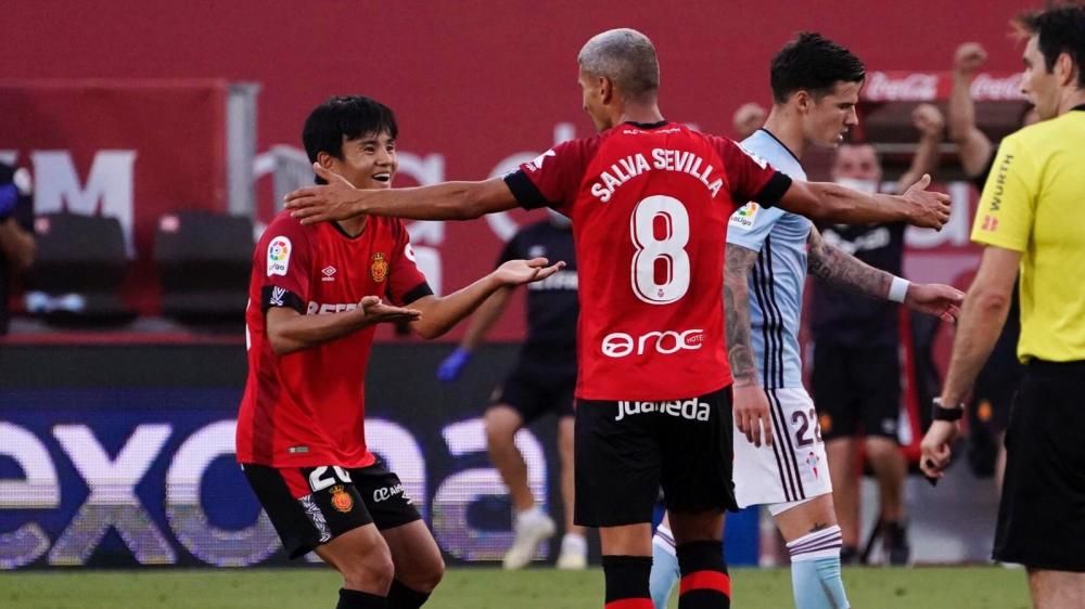 Mallorca - Celta: El Mallorca golea al Celta y se permite soñar