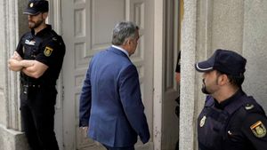 El ex secretario de Organización del PSOE, Santos Cerdán, a su llega al Tribunal Supremo este lunes.  