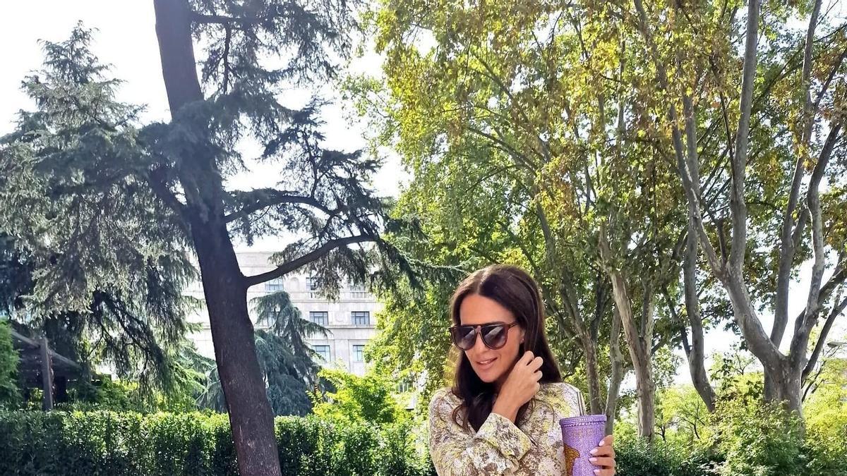 Paula Echevarría con vestido de flores en Instagram