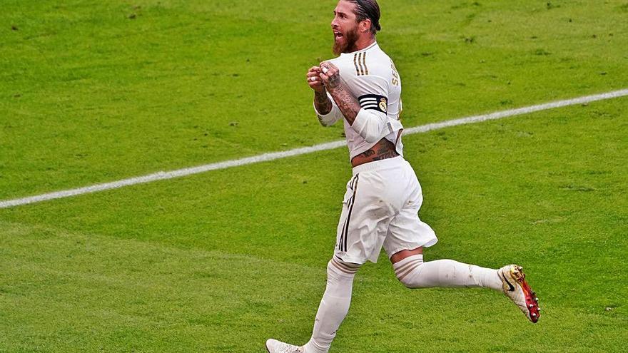 Sergio Ramos va fer l&#039;únic gol del partit.