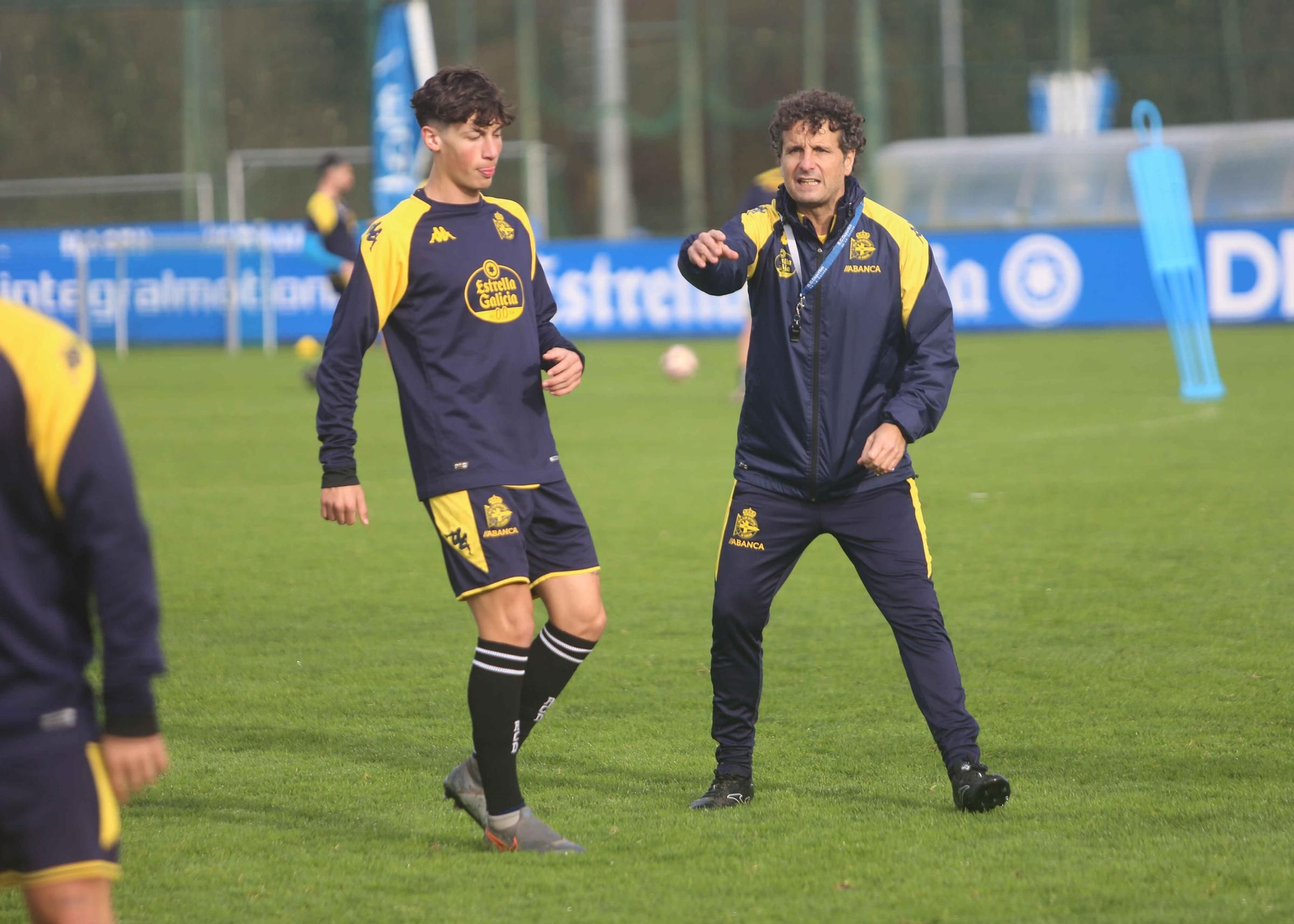 Entrenamiento del Deportivo en Abegondo