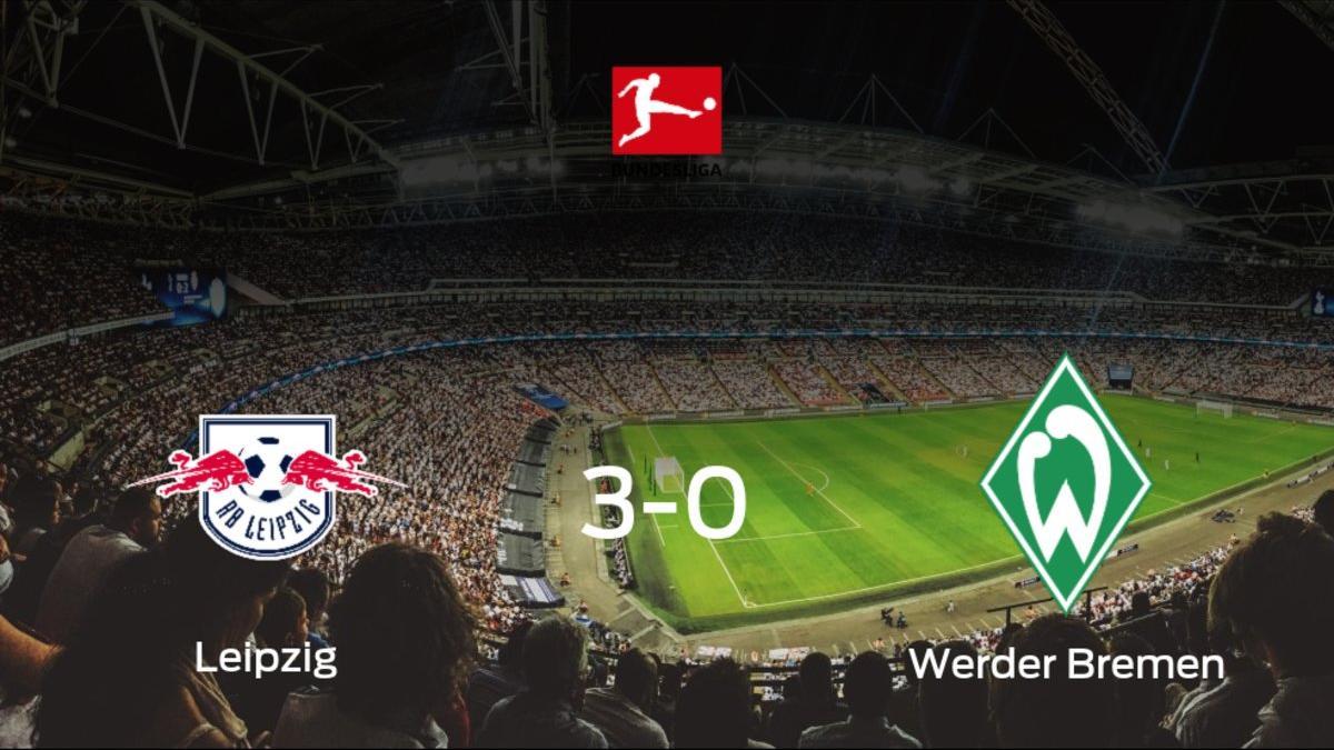 El RB Leipzig suma tres puntos tras golear al Werder Bremen en casa (3-0)