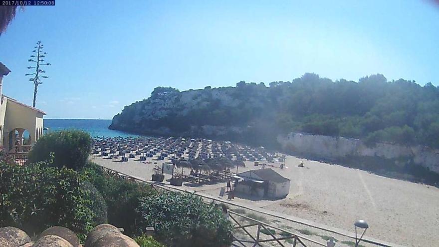 Ab ins noch warme Meer, aber sofort! Die Cala Romántica am Donnerstagmittag (12.10.).