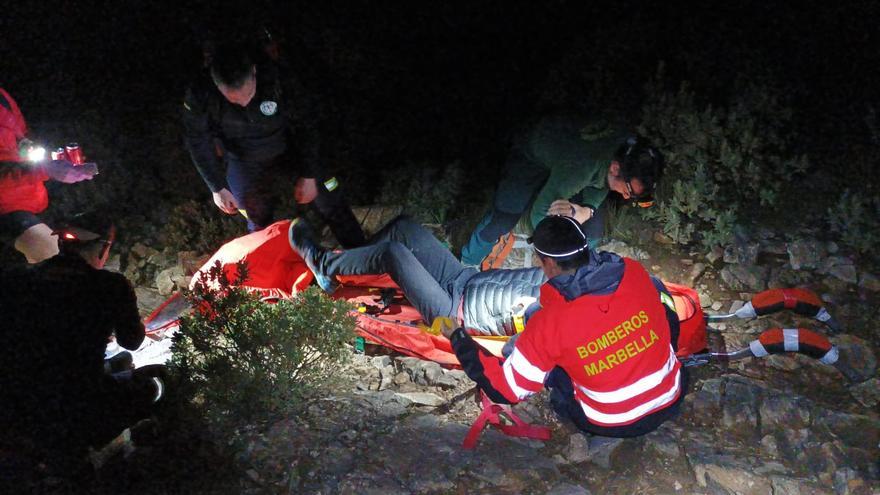 Rescatado un joven accidentado en las inmediaciones del pico de La Concha de Marbella