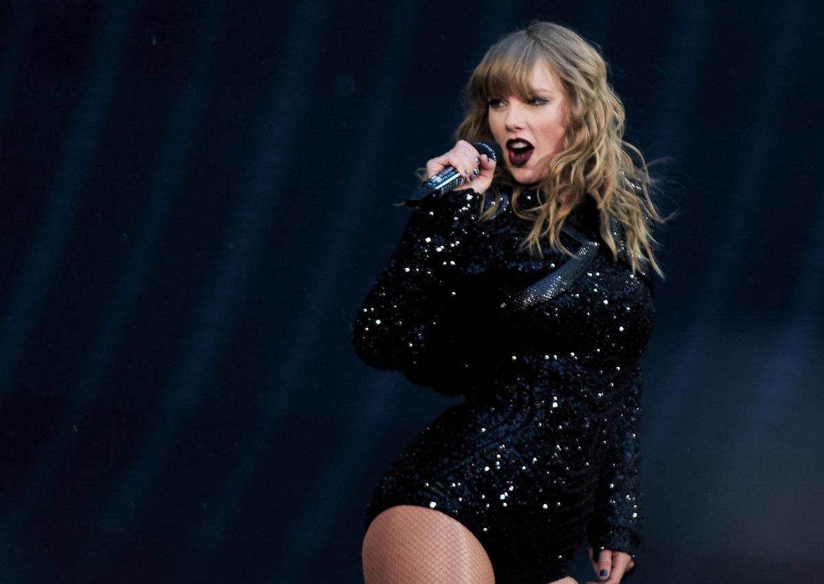 Taylor Swift, durante un concierto de la gira 'Reputation'.