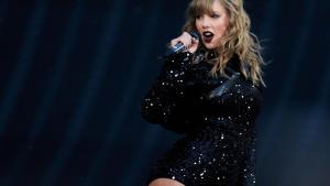 Taylor Swift, durante un concierto de la gira Reputation.