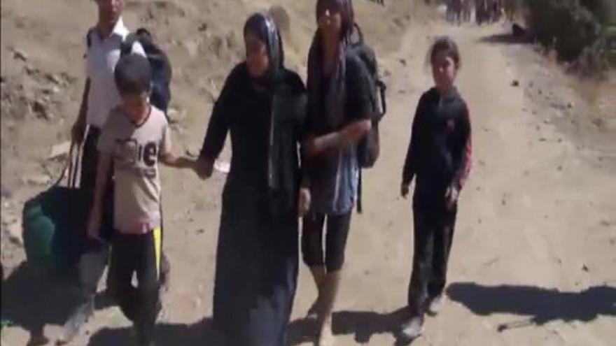 Los yazidíes huyen de las matanzas del Estado Islámico en Irak