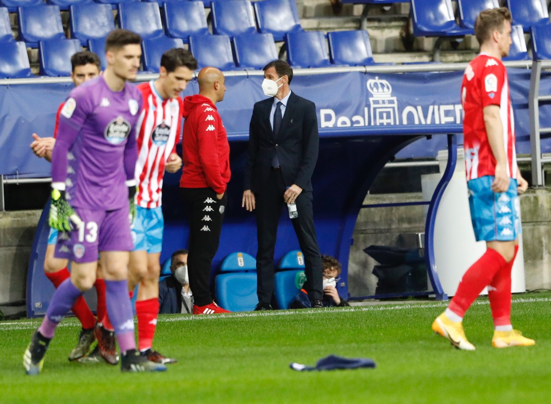 El partido entre el Oviedo y el Lugo, en imágenes