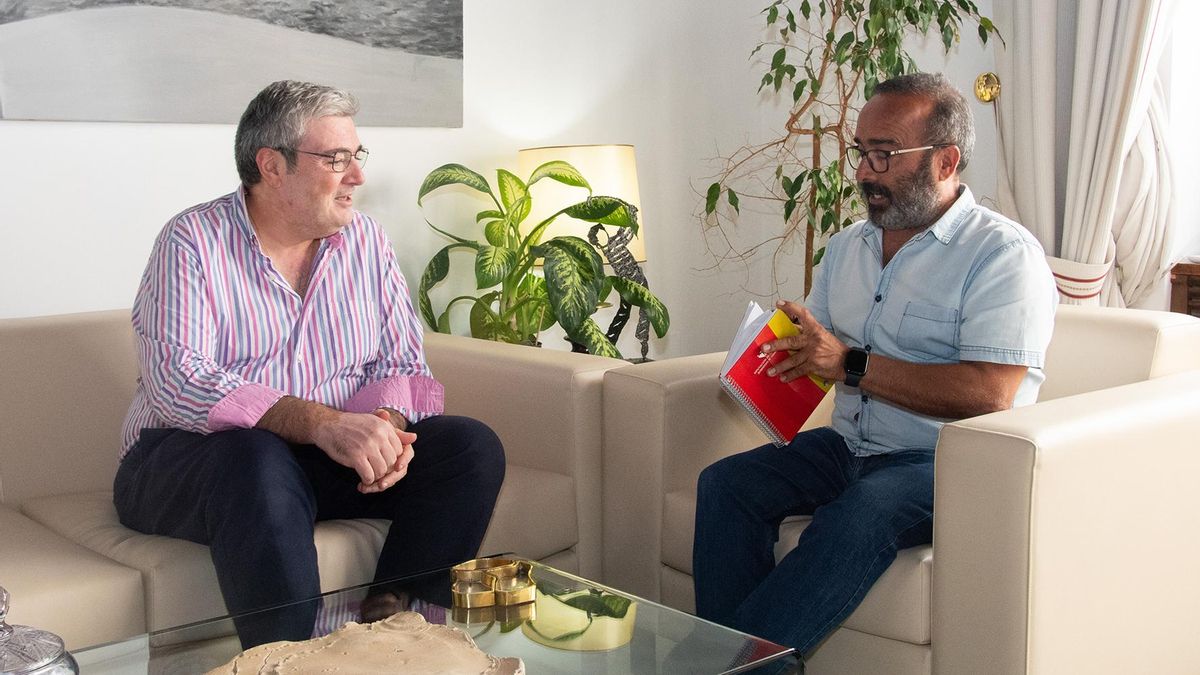 Jesús Torrecilla junto a Miguel Ángel Morales.