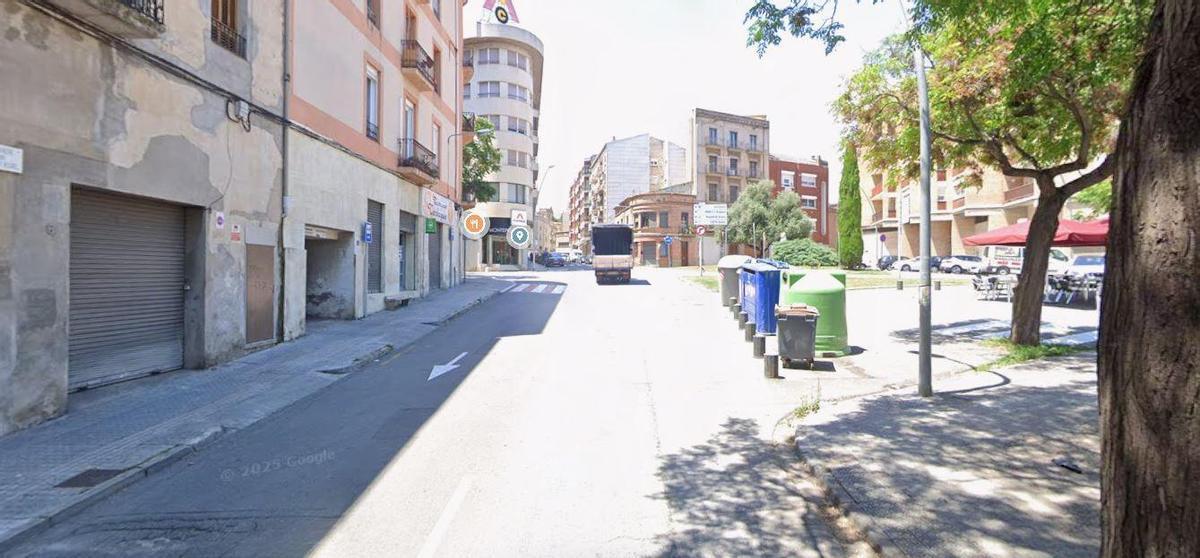 Punt del carrer Joan XXIII on va tenir lloc l'atropellament