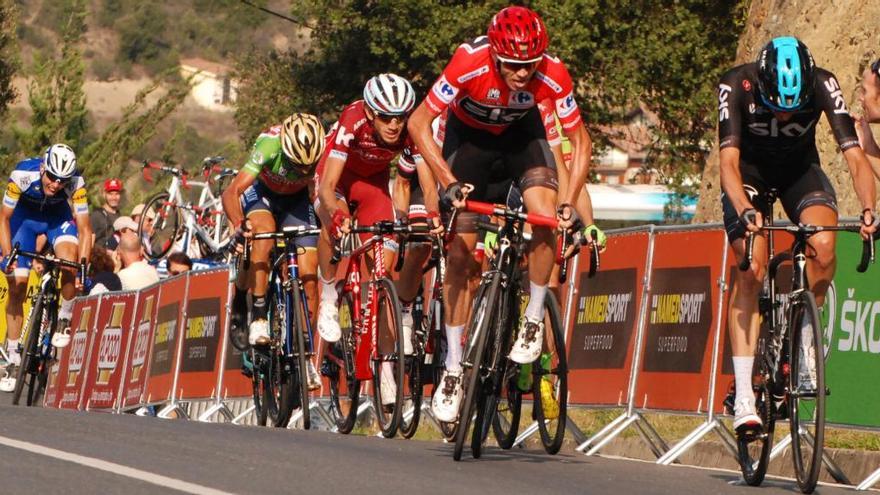 Chris Froome, en la etapa entre Suances y Santo Toribio de Liébana.