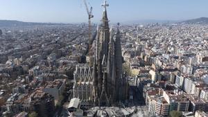 Vista aèria de la Sagrada Família