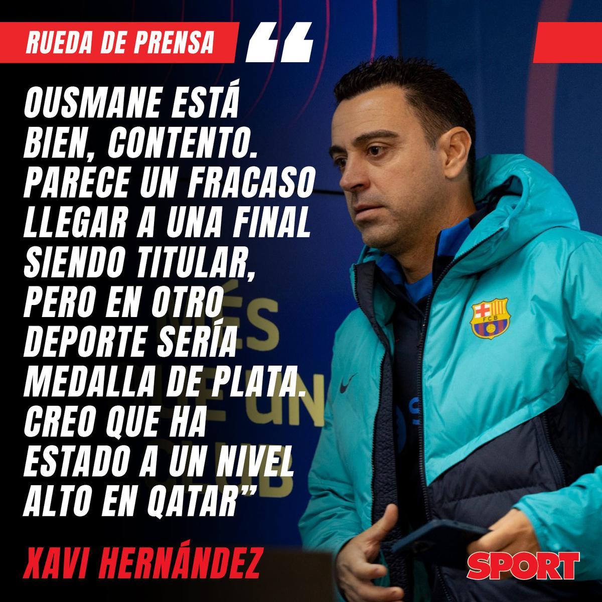 Del elogio a Mateu al 'plan' con Yamal: las frases de Xavi en rueda de prensa Del elogio a Mateu al 'plan' con Yamal: las frases de Xavi en rueda de prensa