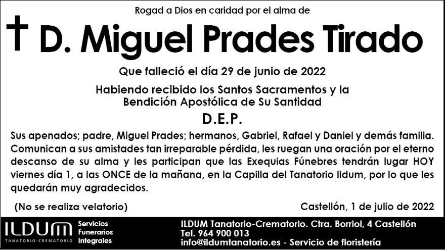 D. Miguel Prades Tirado