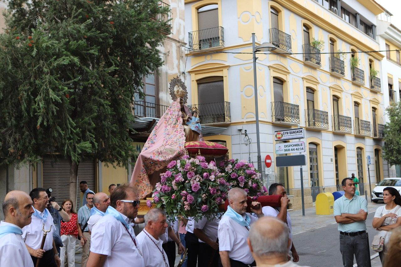 El regreso de la Virgen de las Huertas a Lorca por Feria, en imágenes