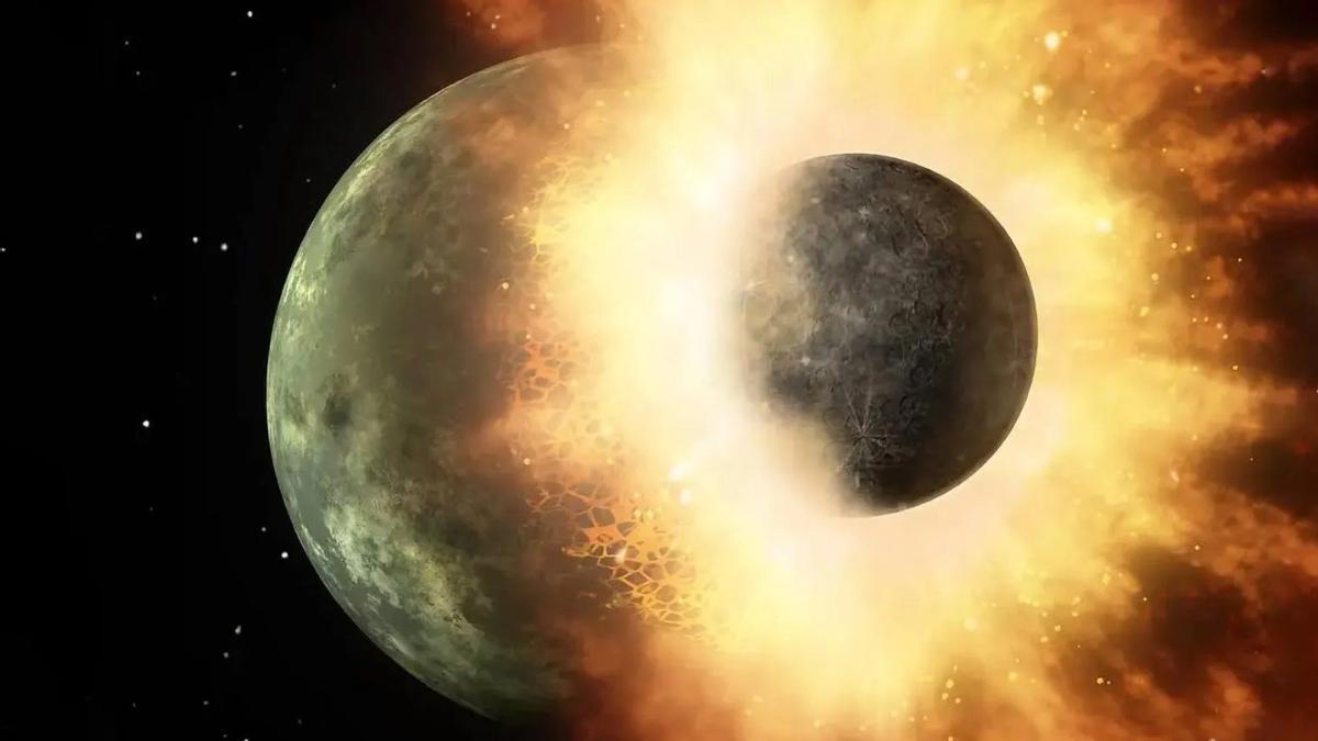 衝突が青い惑星になるまで地球は乾燥していた
