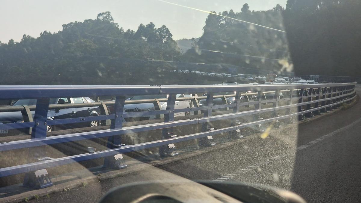 El atasco de la última hora de la tarde de hoy.