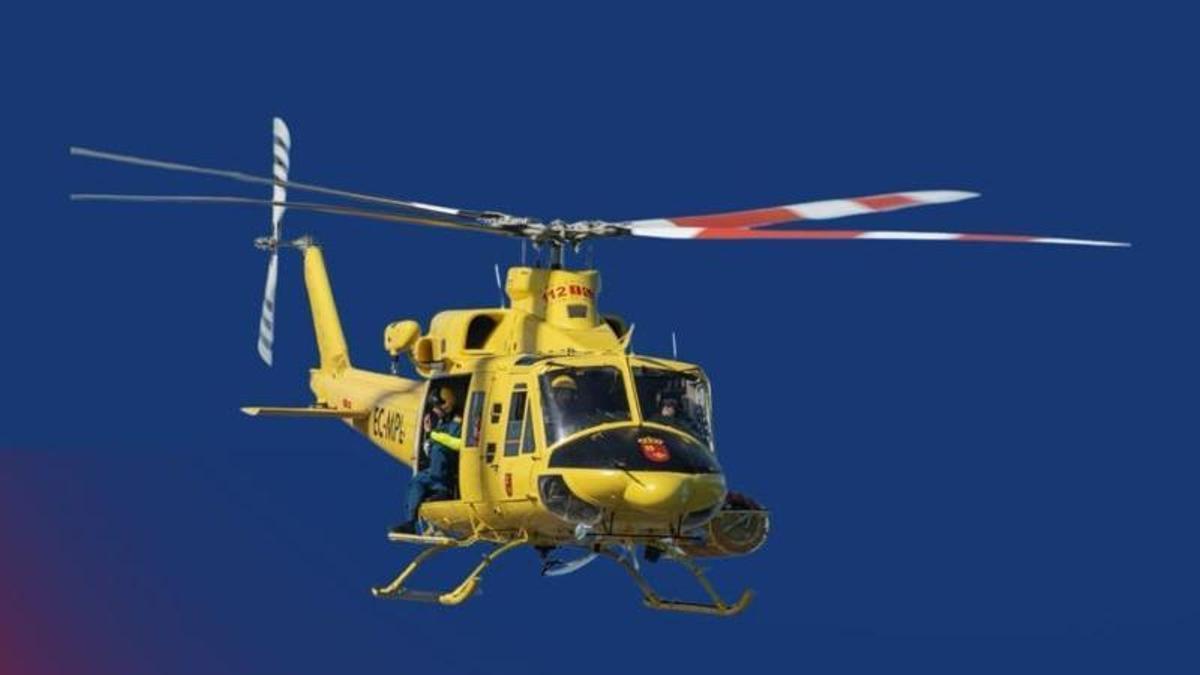 Una imagen de archivo de un helicóptero utilizado por los servicios de emergencias