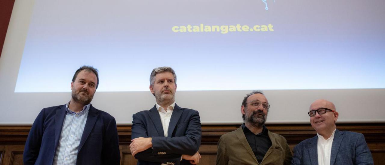 Els advocats Antoni Alba, Andreu Van den Eynde, Benet Salellas y Gonzalo Boye. | EUROPA PRESS