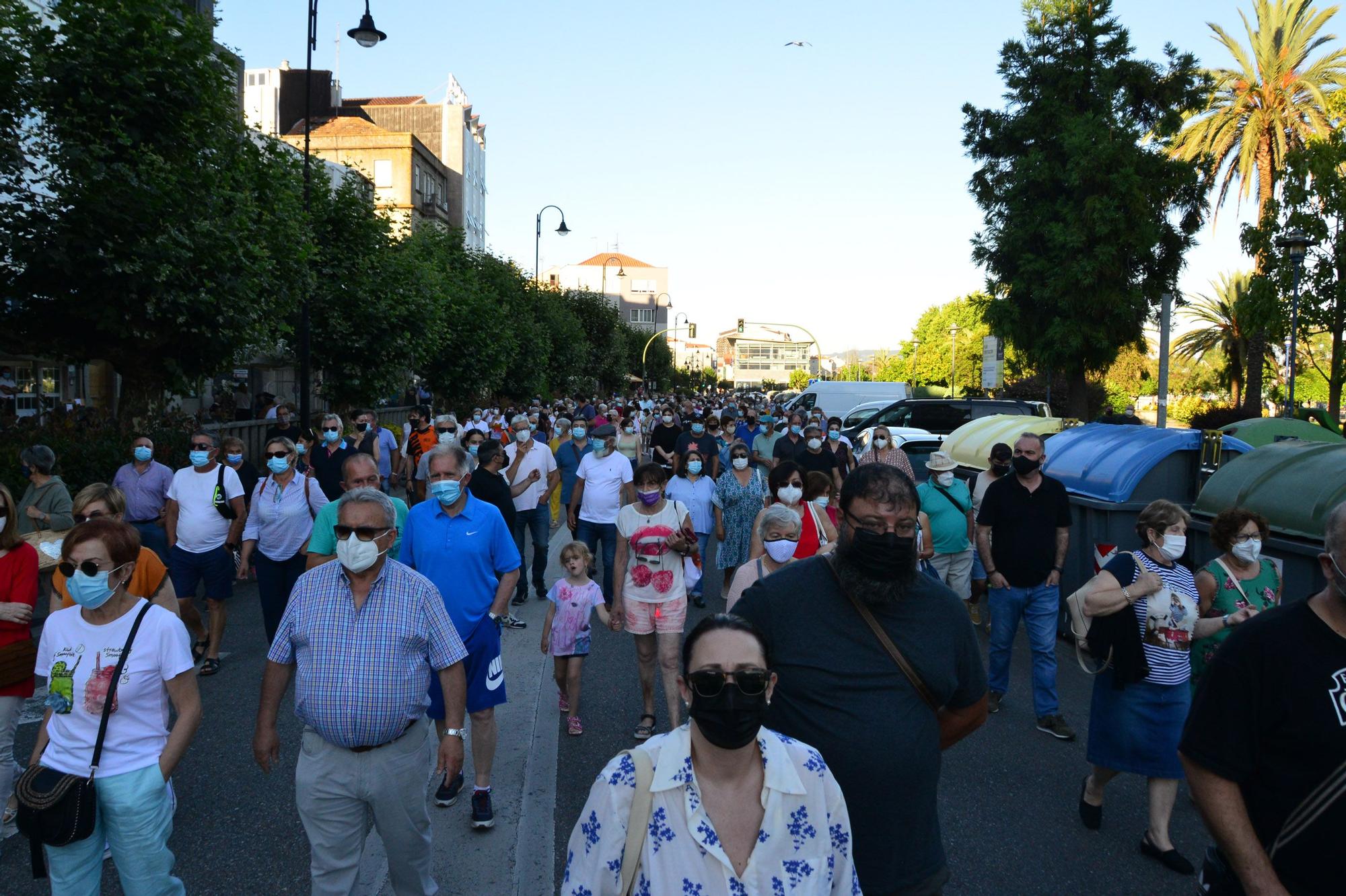 Marcha por la sanidad pública en Cangas