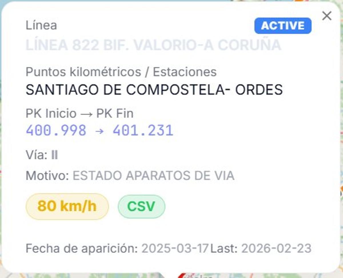 Una de las LTVs en la red gallega