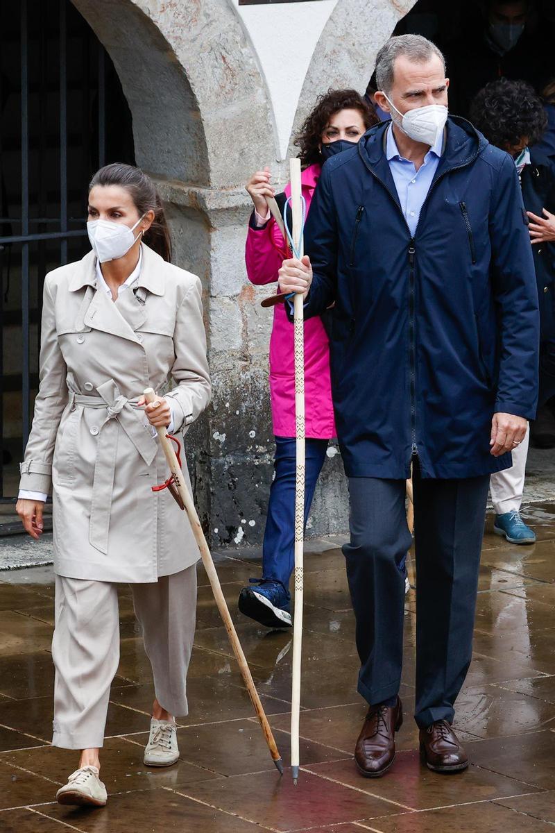 La reina Letizia y el rey Felipe VI presiden los actos conmemorativos del Año Jacobeo 2021 iniciando el Camino de Santiago desde Roncesvalles