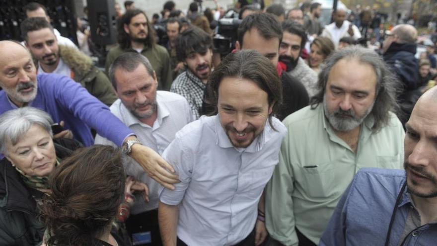 Pablo Iglesias, en A Coruña en 2017.