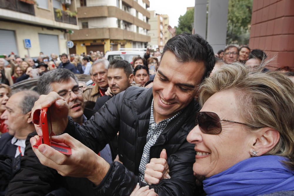 Pedro Sánchez reaparece en un acto en Xirivella