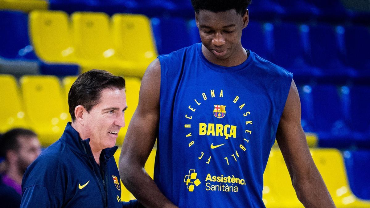 Xavi Pascual quiere ver de cerca a los canteranos como Keita, que ya ha debutado en la Euroliga esta temporada