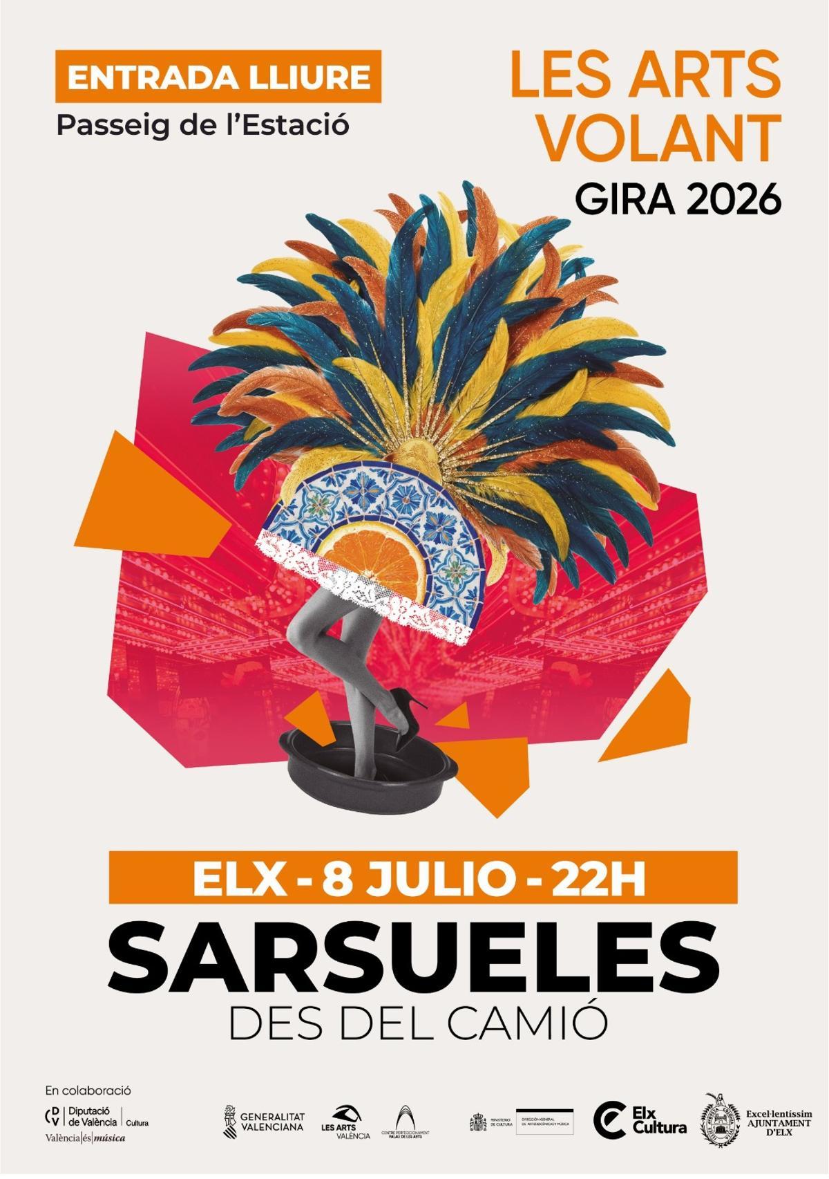 Cartel en valenciano con el gazapo en la fecha