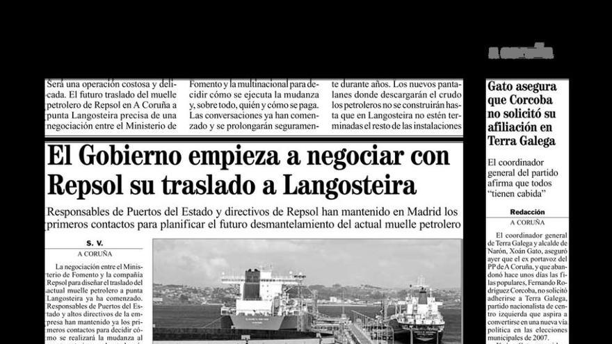 Página con la noticia en LA OPINIÓN el 8 de junio de 2006.